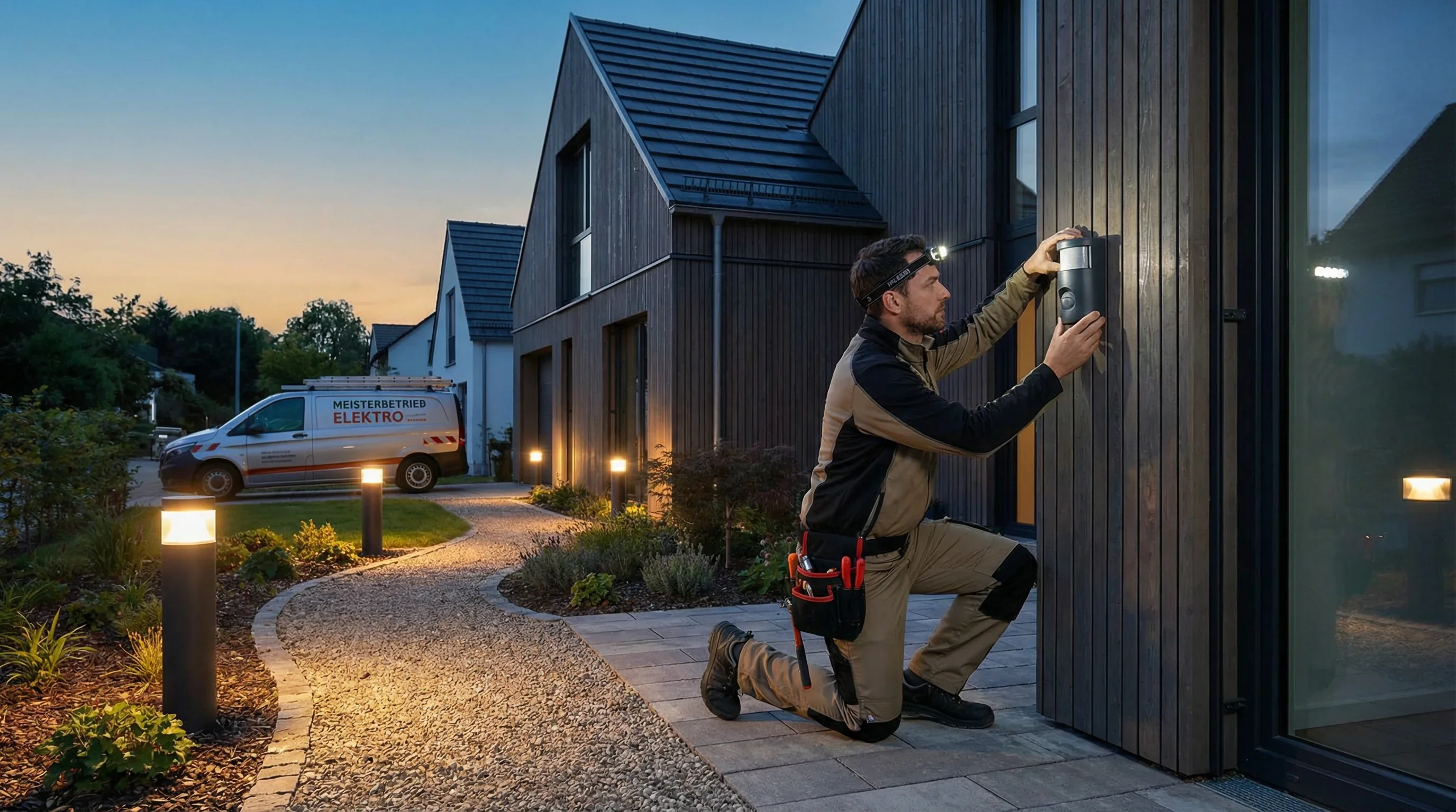 Außenbeleuchtung installieren: Gartenlampen & Strahler