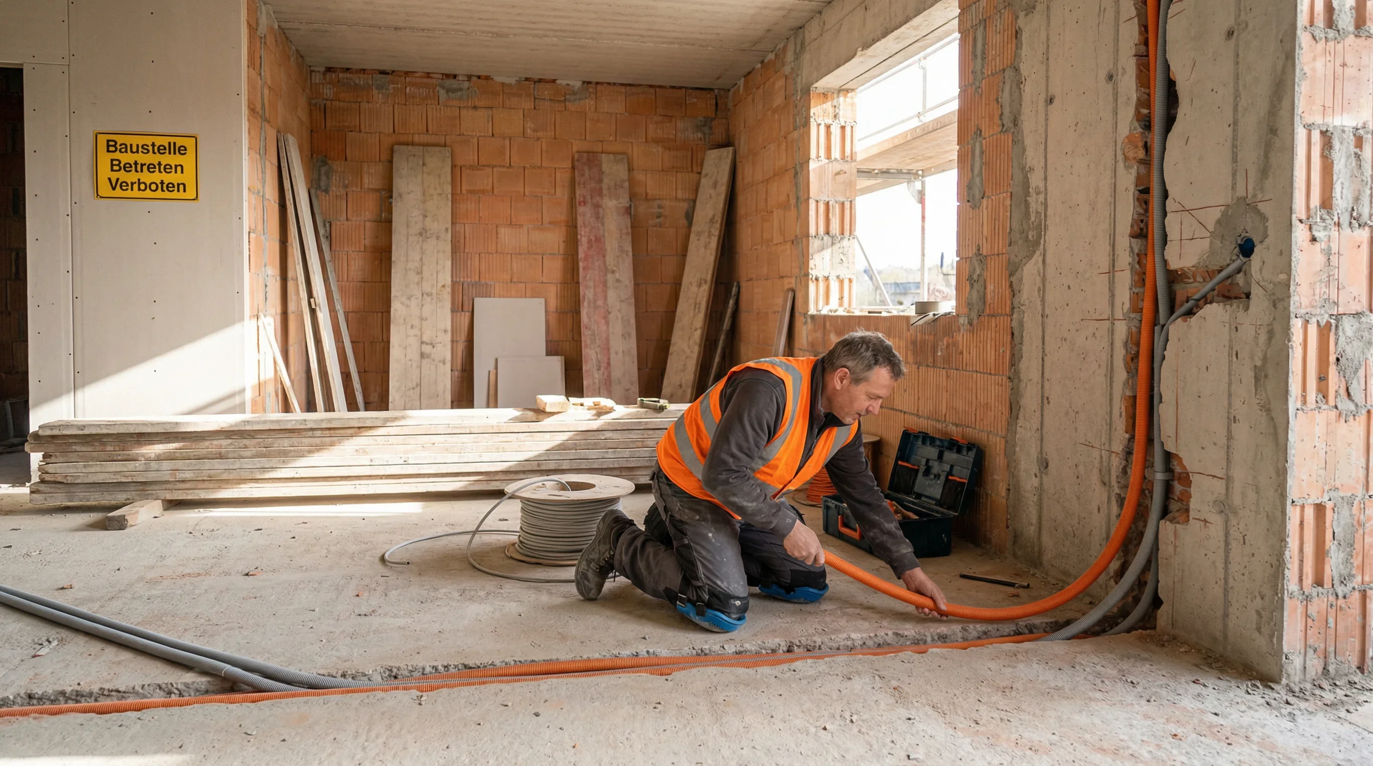 Leerrohre für Smart Home Verkabelung